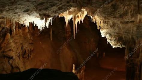 Limestone Cave Formations Stock Video Clip K0043933 Science