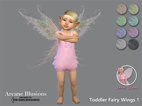 The Sims Resource Arcane Illusions Toddler Fairy Wings 1 Los Sims 4
