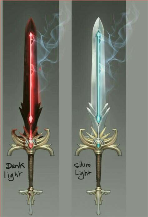 Espadas Da Luz E Da Escuridão Armas Medievales Arte De Espada