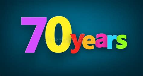 Setenta Años Del Aniversario De Logotipo De La Celebración 70a
