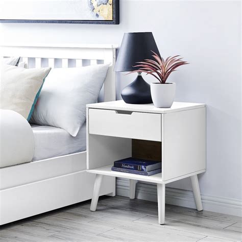 Shop our best selection of contemporary & modern nightstands and bedside tables to reflect your style and inspire your home. Alma White Modern Bedside Table | Furniturebox