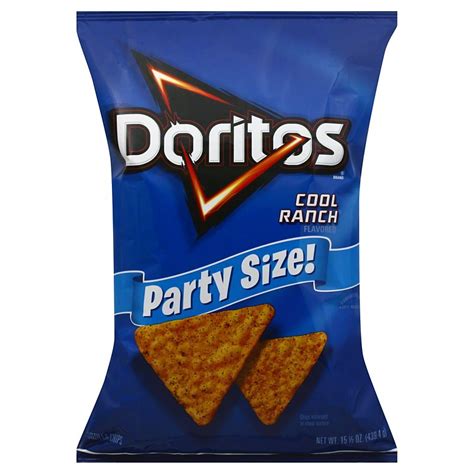Doritos Cool Ranch Tortilla Chips Party Size Shop Snacks And Candy At H E B