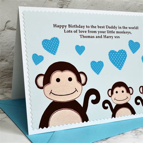 Little Monkeys Birthday Card From Children By Jenny Arnott Cards