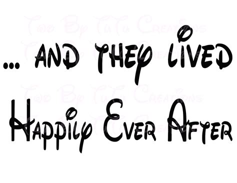 And They Lived Happily Ever After Printable By