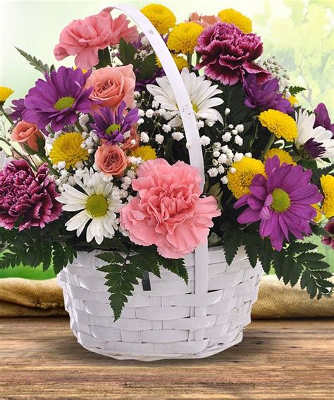 Sunshine Basket Floral Basket Same Day Flower Delivery Basket