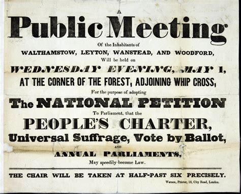Chartists Demand Suffrage The National Archives