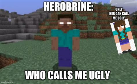 I Called Herobrine Ugly Imgflip