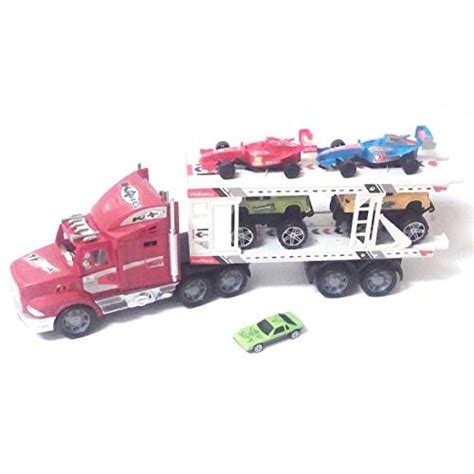 Buy Friction Powered Truck Auto Carriers W4 Cars Toy For Kids Colors