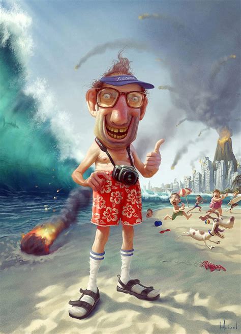 Funny And Magnificent Caricature Illustrations By Tiago Hoisel Design