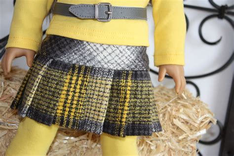 american girl doll clothes 18 inch doll clothes plaid skirt