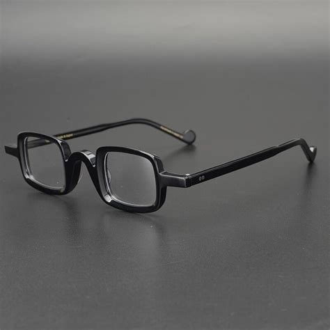 acetate small round glasses men retro vintage square eyeglasses frame women myopia prescription