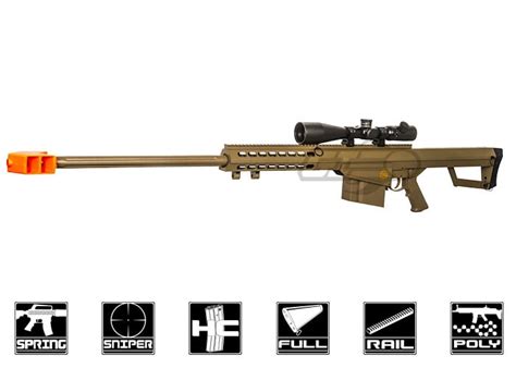 Lancer Tactical LT T M Spring Sniper Airsoft Rifle Tan