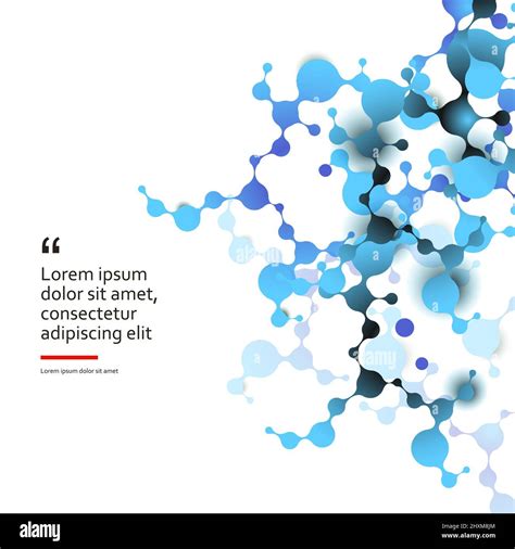 Molécula Y Estructura Molecular Ilustración De Vectores De átomos Aislados Imagen Vector De