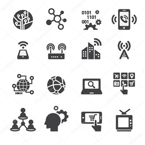 Technology Icon Set Stock Vector Image By ©jacartoon 72497173