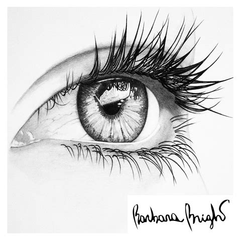 Dream Drawing By Barbara Bright Realistic Drawings Eye Drawing