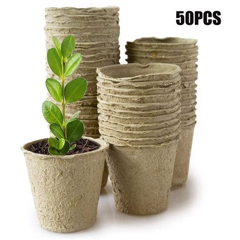 3 Peat Pots Plant Pots For Seedlings And Seed Starter Nursery Pots