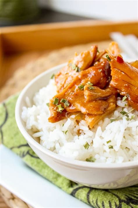 Teriyaki Chicken Rice Bowls Slow Cooker The Food Charlatan