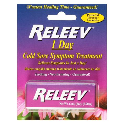 Releev Cold Sore Symptom Treatment 6ml The Natural Dispensary