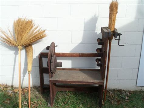 Antique Broom Making Equipment Broom Broom Corn Brooms And Brushes