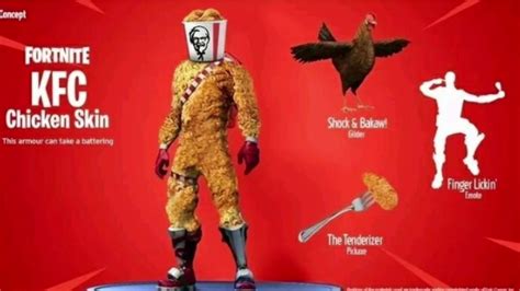 We would like to show you a description here but the site won't allow us. KFC skin on fortnite - YouTube