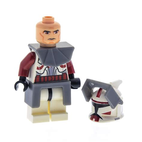1 X Lego System Figur Star Wars Clone Wars Commander Fox Weiss Dunkel