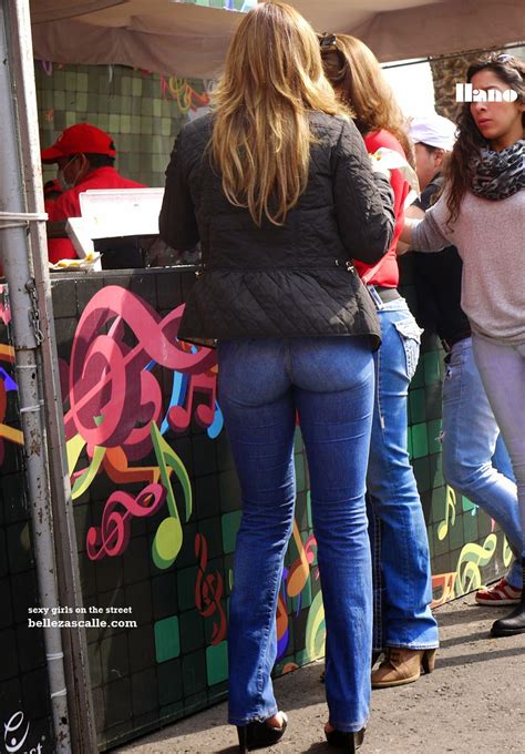 Sexy Girls On The Street Girls In Jeans Spandex And Leggings Tight E2e