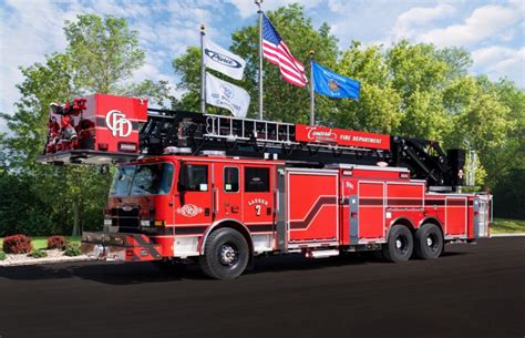 Tiller Firefighting Ambulance Fire Trucks Platforms Ladder