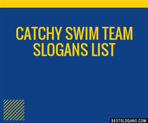 30 Catchy Swim Team Slogans List Taglines Phrases And Names 2021