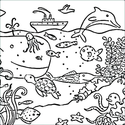 Cute Sea Animal Coloring Pages At Free