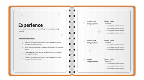 A personal profile speaks about an individual's basics that every employer looks at to know the individual that is requesting for a job. Personal Profile PowerPoint Template - Notebook | Slidebazaar