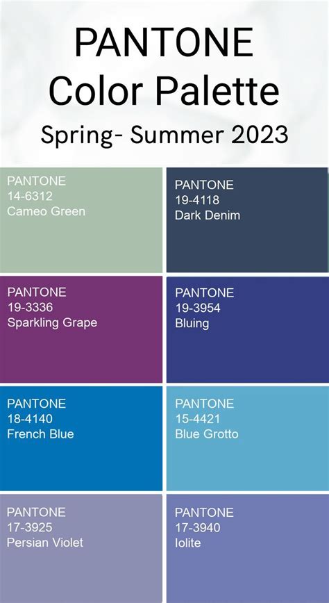 Pantone Color Trends Ss 2023 Gambaran
