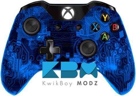 Custom Blue Camotech Xbox One Controller Kwikboy Modz