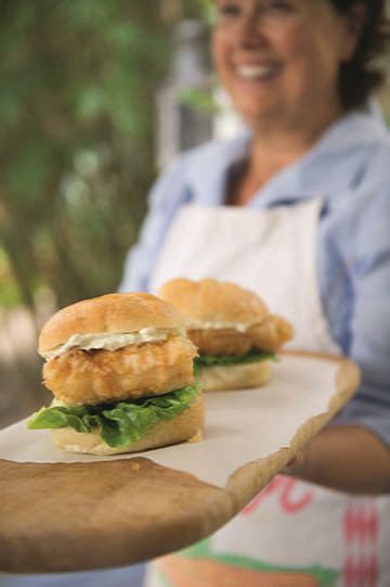 Fried Grouper Sandwiches With Herbed Tartar Sauce Recipe Fish