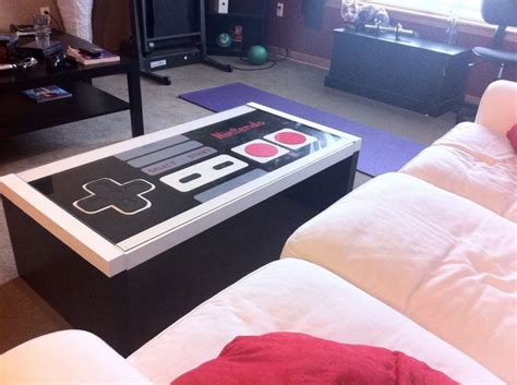 Nintendo Nes Controller Glass Top Coffee Table By