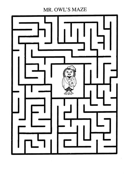 Maze Puzzle For Kids To Print 101 Printable