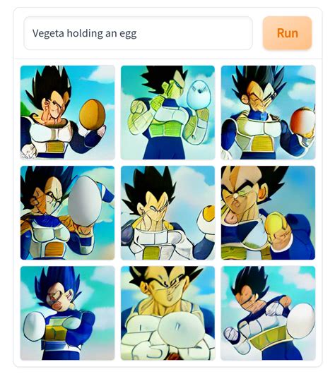 Vegeta Holding An Egg R Ningen