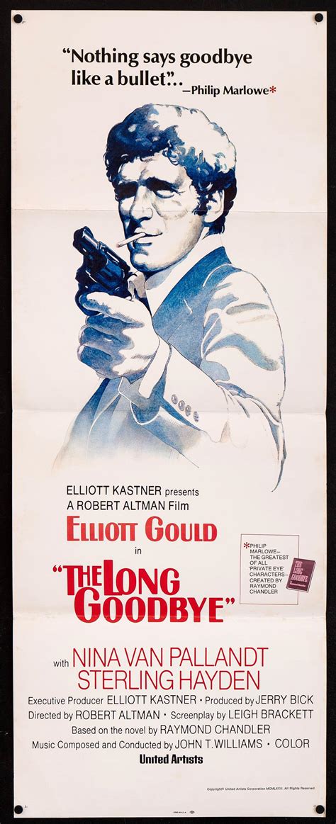 The Long Goodbye Movie Poster 1973 Insert 14x36