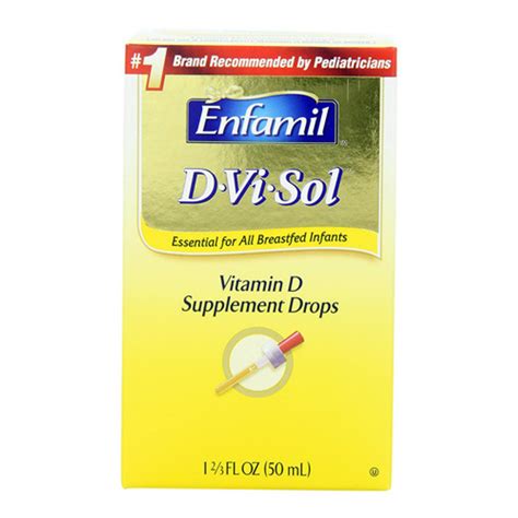 Enfamil D Vi Sol Vitamin D Supplement Drops For Breastfed Infants 50