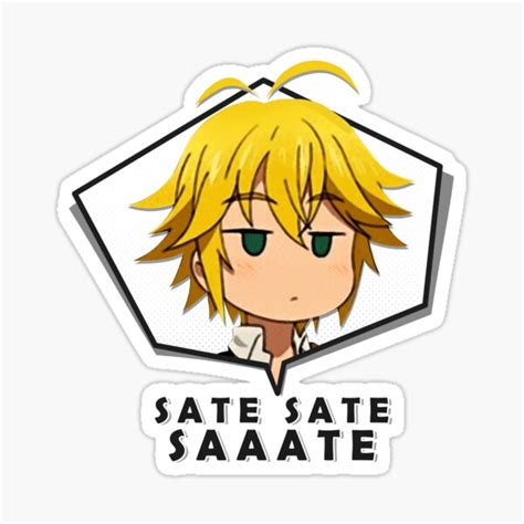 Sate Sate Saaaate Sticker For Sale By Otakuniverse Redbubble