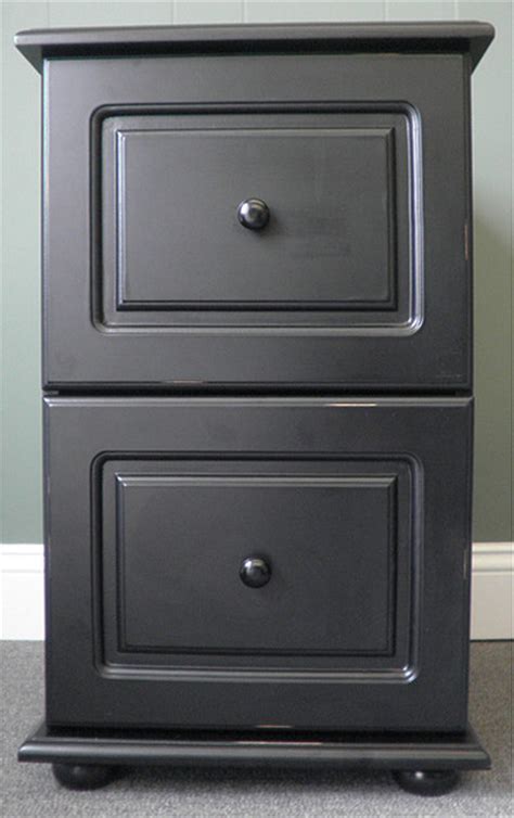 It's a perfect asset for adding a soothing touch to the room's ambience. Black Wood Distressed Two-Drawer File Cabinet ...