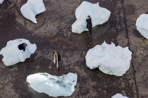 Olafur Eliasson Installs Blocks Of Glacial Ice Across London In Ice