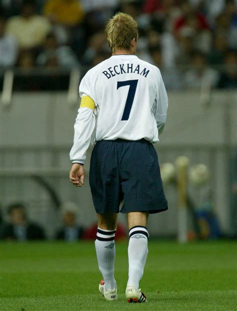 Beckham's england career began in september 2006, aged 21, in a world cup qualifier against moldova. England Jersey Beckham - Jersey Terlengkap