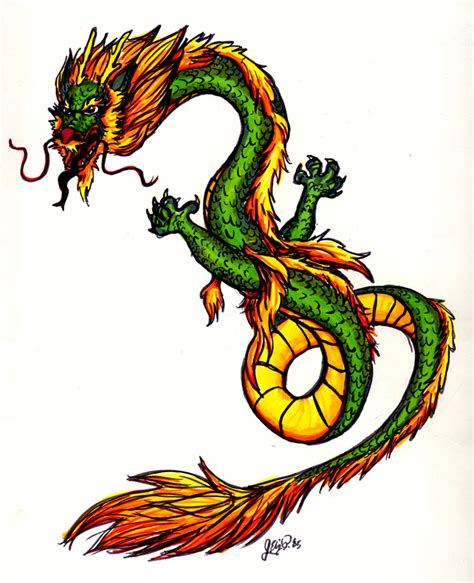 Chinese Dragon In Color By Davenevanxaviour On Deviantart
