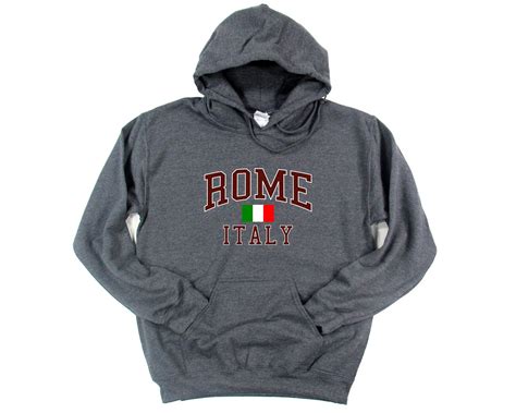rome italy hooded sweatshirt unisex rome hoodie etsy