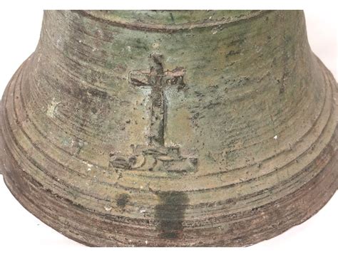Maybe you would like to learn more about one of these? Bronze antique brass bell chapel cross bell french XVII 1699