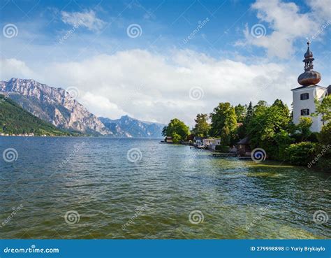 Summer Traunsee Lake Gmunden Austria Stock Photo Image Of Beautiful