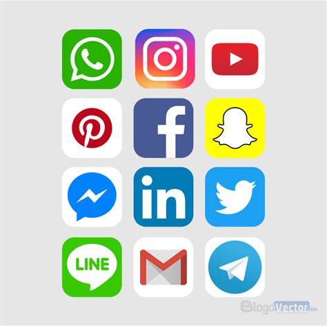 Social Media Icon Logo Vector Cdr Blogovector