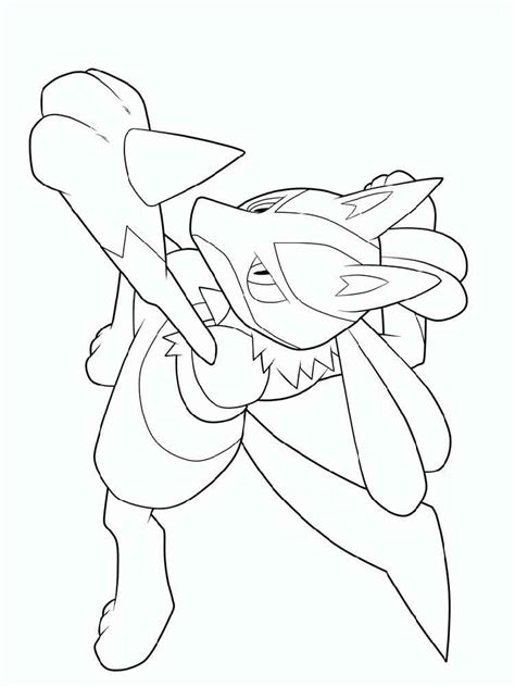 Lucario Pages Coloring Pages