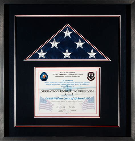 Once it's back, i make a certificate indicating the date flown, the aircraft tail number and all the crew members of the plane that flew the . Gallery - Custom Flag Display Case Examples - Framed Guidons