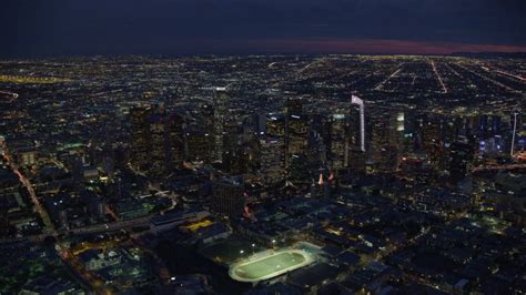 8k Stock Footage Aerial Video Of A Wide View Of Downtown Los Angeles